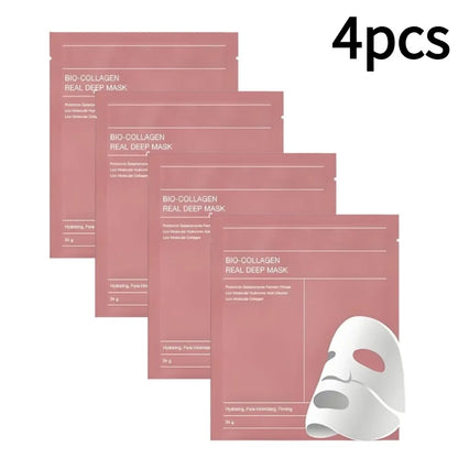 1-10pcs Bio Collagen Face Mask Deep Hydrating Overnight Mask Shrink Pores Moisturizing Refreshing Brightening Korean Skin Care